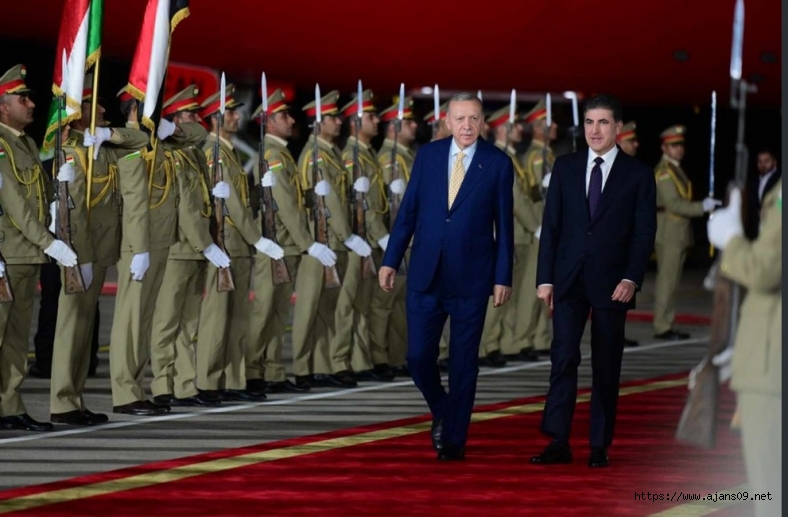 Cumhurbaşkanı Erdoğan ilk kez Erbil'de