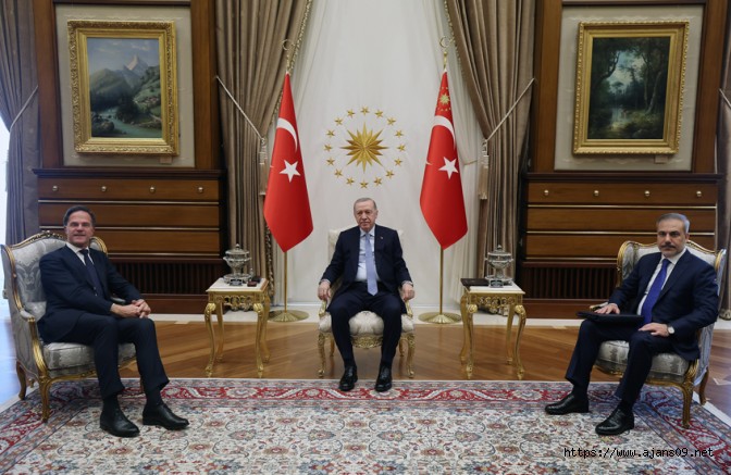 Cumhurbaşkanı Erdoğan, NATO Genel Sekreteri Rutte’yi kabul etti