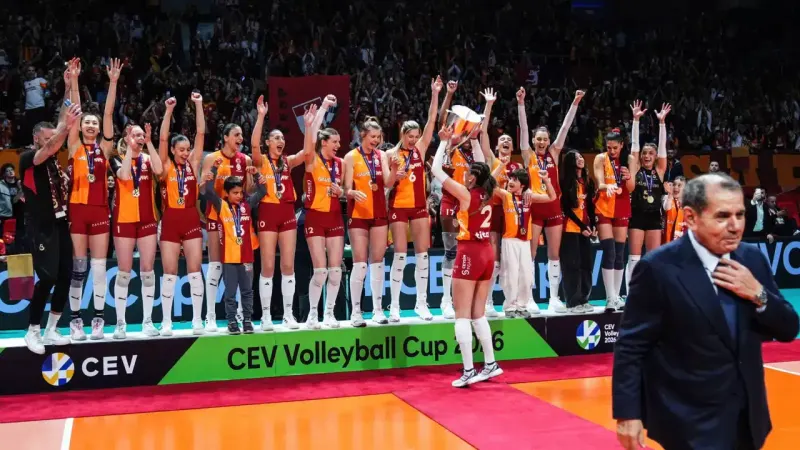 Galatasaray tarih yazdı: CEV Kupası şampiyonu oldu