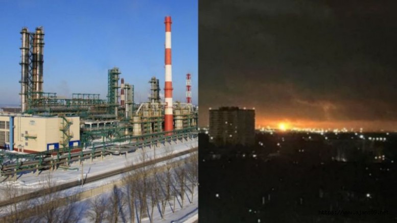 Rus Saldırılarına Ukrayna Rafineriyi Vurarak Cevap Verdi