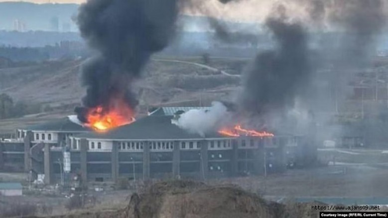 Ukrayna Çeçenistan'daki Askeri Akademiyi Vurdu