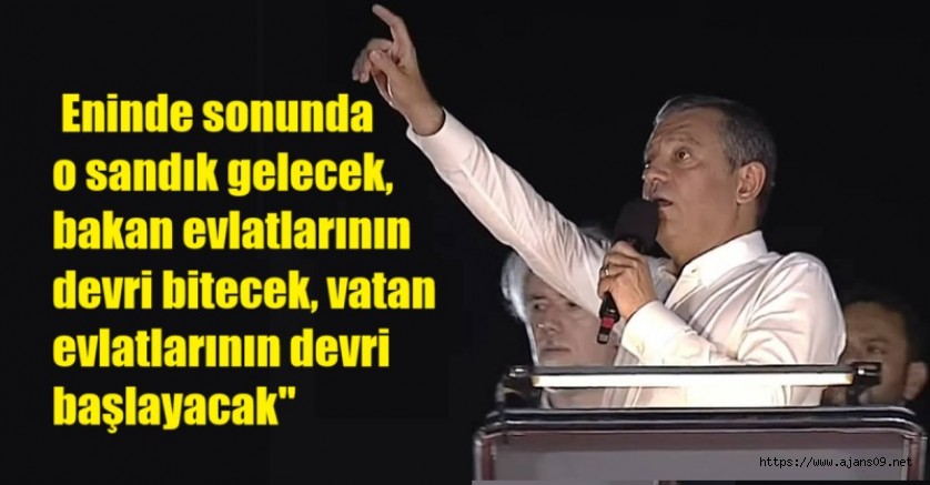 Üsküdar'da konuşan Özel: 'AK Parti'nin kara düzenini bitireceğiz"